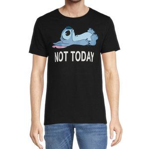 Disney Men's Stitch Not Today Graphic Tee, Size S-3XL
